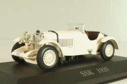 Mercedes-Benz SSK (W06) 1928, white, Altaya, MBOMS013, Mercedes-Benz Offizielle Modell Sammlung #13, Altaya 1:43