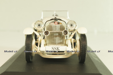 Mercedes-Benz SSK (W06) 1928, white, Altaya, MBOMS013, Mercedes-Benz Offizielle Modell Sammlung #13, Altaya 1:43
