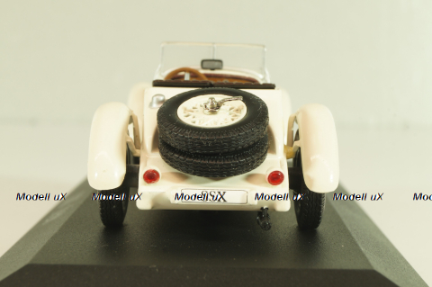 Mercedes-Benz SSK (W06) 1928, white, Altaya, MBOMS013, Mercedes-Benz Offizielle Modell Sammlung #13, Altaya 1:43
