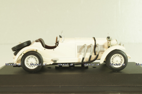 Mercedes-Benz SSK (W06) 1928, white, Altaya, MBOMS013, Mercedes-Benz Offizielle Modell Sammlung #13, Altaya 1:43