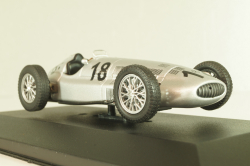 Mercedes W154 3-litre racibg car 1939, silver, MBOMS048, Altaya, Mercedes-Benz Offizielle Modell Sammlung #48, 1:43