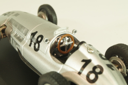 Mercedes W154 3-litre racibg car 1939, silver, MBOMS048, Altaya, Mercedes-Benz Offizielle Modell Sammlung #48, 1:43