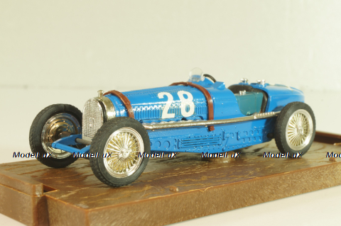Bugatti type 59  #28 1933, blue, R174, Brumm 1:43