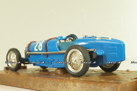 Bugatti type 59  #28 1933, blue, R174, Brumm 1:43