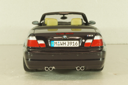 BMW M3 Cabriolet (E46) 2001, black, Kyosho 1:18