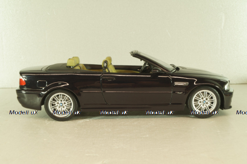 BMW M3 Cabriolet (E46) 2001, black, Kyosho 1:18