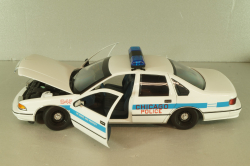 Chevrolet Caprice Police Chicago 1993, white, UT Models 1:18