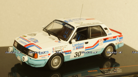 Skoda 130 L, No.30, RAC Rallye, L.Krecek/B.Motl, 1987, RAC350, IXO 1:43