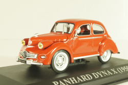 Panhard Dyna X 1950, maroon, Altaya 1:43