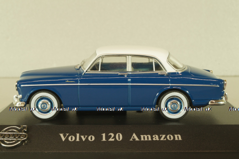 Volvo 120 Amazon 1956, blue/white, 8506002, Atlas Volvo Collection, 1:43