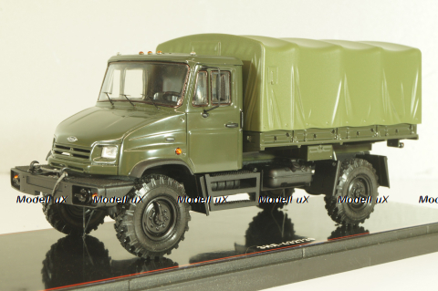 Зил-432730 грузовой автомобиль с тентом 4х4, военный, TR4832, TruckTyr 1:43