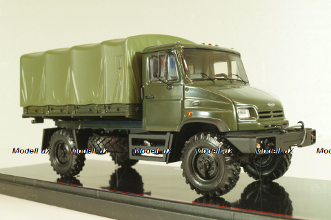 Зил-432730 грузовой автомобиль с тентом 4х4, военный, TR4832, TruckTyr 1:43