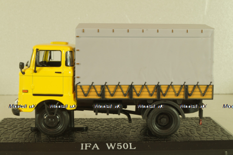 IFA W50L truck 1965, yellow/grey, 7167101, Atlas 1:43