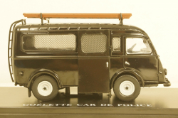 Renault Goelette Van Police 1962 black, Hachette 1:43