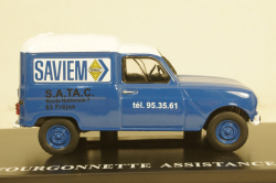 Renault R4 Fourgonette Van ASSISTANCE SAVIEM 1967, Hachette 1:43