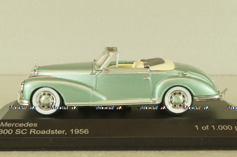 Mercedes-Benz 300 (W188) SC Roadster 1956, light green, WhiteBox 1:43