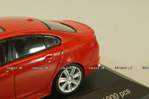 Jaguar XFR 2010, red, 322640, WhiteBox 1:43