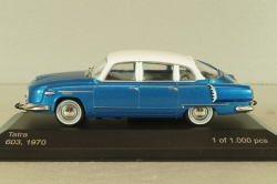 Tatra 603 1970, blue/white, WB152, WhiteBox 1:43