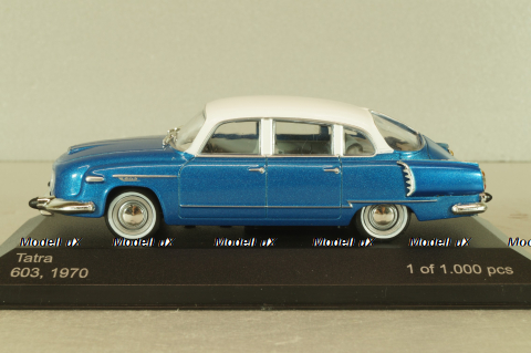 Tatra 603 1970, blue/white, WB152, WhiteBox 1:43