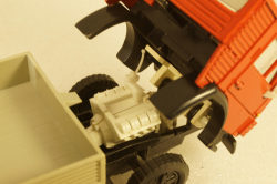 Камаз-53212 бортовой, на резине красный/серый, Арек 1:43