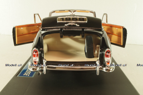 Mercedes-Benz 220 SE Cabriolet 1958, black, 3553, Sun Star 1:18