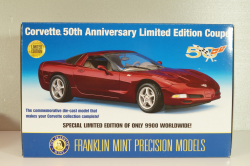 Chevrolet Corvette Coupe (C4) 50th Anniversary 1996, red, B11C471, Franklin Mint 1:24