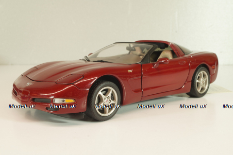 Chevrolet Corvette Coupe (C4) 50th Anniversary 1996, red, B11C471, Franklin Mint 1:24