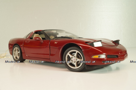 Chevrolet Corvette Coupe (C4) 50th Anniversary 1996, red, B11C471, Franklin Mint 1:24