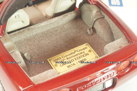 Chevrolet Corvette Coupe (C4) 50th Anniversary 1996, red, B11C471, Franklin Mint 1:24