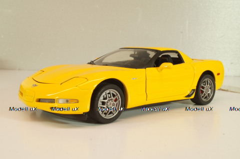 Chevrolet Corvette Z06 (C5) 50th Anniversary 2003, yellow, B11C474, Franklin Mint 1:24