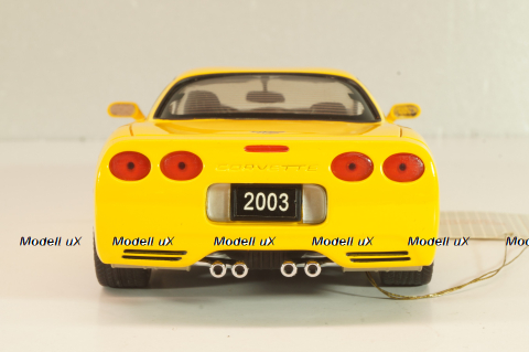 Chevrolet Corvette Z06 (C5) 50th Anniversary 2003, yellow, B11C474, Franklin Mint 1:24