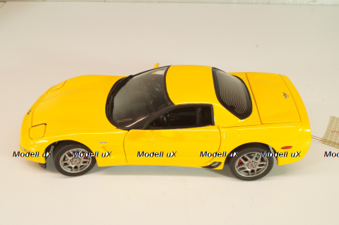 Chevrolet Corvette Z06 (C5) 50th Anniversary 2003, yellow, B11C474, Franklin Mint 1:24