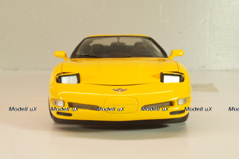 Chevrolet Corvette Z06 (C5) 50th Anniversary 2003, yellow, B11C474, Franklin Mint 1:24
