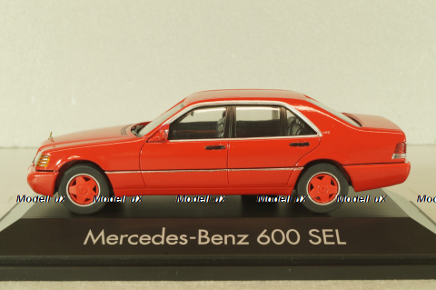 Mercedes-Benz 600 SEL (W140) 1991, red, 070041, Herpa 1:43