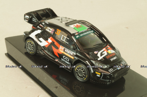 Toyota Yaris Rally 1 hybrid #33 Safari Rally Kenya 2024, Toyota Yaris Rally 1 hybrid #33 Safari Rally Kenya 2024, RAM937C, IXO 1:43, IXO 1:43