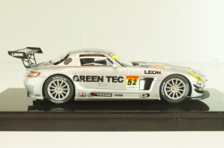 Mercedes-Benz SLS  SGT300 #52 "Green Tec", silver, 44747, EBBRO 1:43