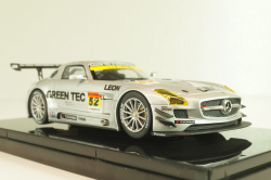 Mercedes-Benz SLS  SGT300 #52 "Green Tec", silver, 44747, EBBRO 1:43