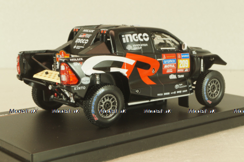 Toyota GR DKR Hilux EVO T1U #209 Dakar 2024, G.Villiers/D.Murphy, black, RAM930, IXO 1:43