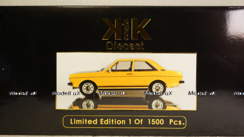 Audi 80 GTE 1972 ochre-yellow/black, KK-Scale 1:18