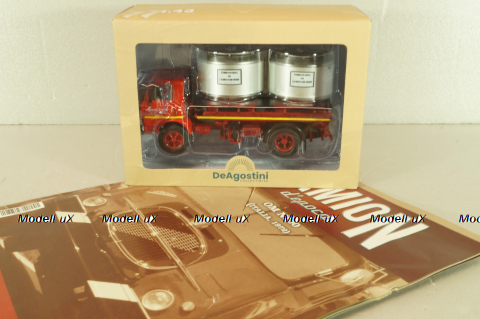 OM N100 truck 1972, red/silver, CAMD083, Camion D'epoca #83, Deagostini 1:43