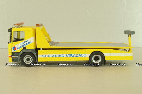 Scania P320 tow truck 2004, yellow, CAMD086, Camion D'epoca #86, Deagostini 1:43