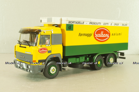 Iveco 190.48 Turbostar "Salbani" truck 1989, yellow/green, CAMD081, Camion D'epoca #81, Deagostini 1:43