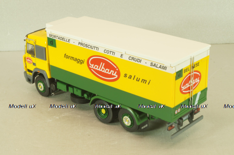 Iveco 190.48 Turbostar "Salbani" truck 1989, yellow/green, CAMD081, Camion D'epoca #81, Deagostini 1:43
