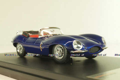 Jaguar XK SS Cabriolet 1957, blue metallic, PRD534, Premium X 1:43