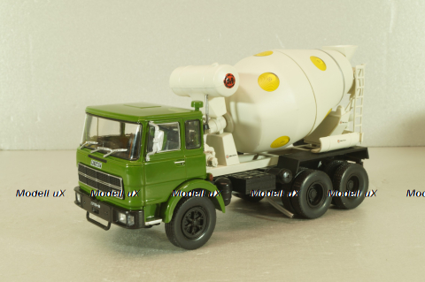 Fiat 697 NP mixer truck 1969, green/grey, CAMD082, Camion D'epoca #84, Deagostini 1:43
