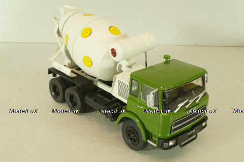 Fiat 697 NP mixer truck 1969, green/grey, CAMD082, Camion D'epoca #84, Deagostini 1:43