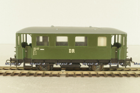 Вагон пассажирский DR #531-431  2-axel, green, E647 5/314-01, Piko 1:87