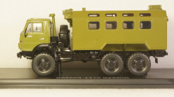 КАМАЗ-4310 К4320Д кунг 6х6 военный 1982, хаки, SSM1452, SSM 1:43