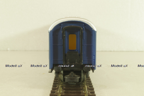 Вагон пассажирский 1-2 класс, 4-х осный 1-2-st classe, DB, blue/silver, 389, Kleinbahn 1:87 HO