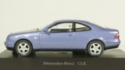 Mercedes CLK 230 (C208) 1997, blue, B66005739, Herpa 1:43